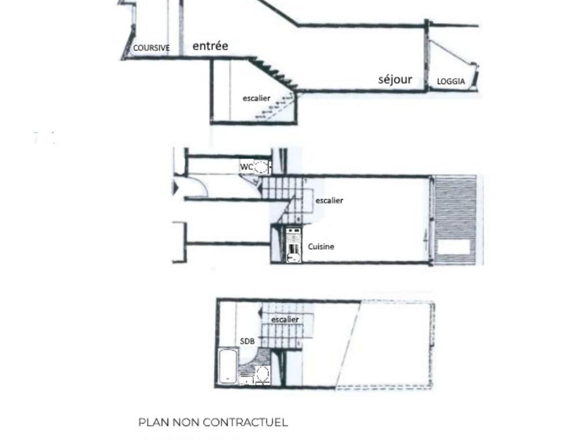 Studio Duplex 4 Personnes Avec Balcon, Brelin, Les Menuires - Fr-1-452-151 Daire Saint-Martin-de-Belleville Dış mekan fotoğraf